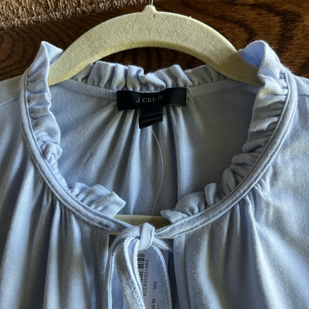NWT JCREW Knit Blue Sleeveless Top SZ M - Picture 3 of 5